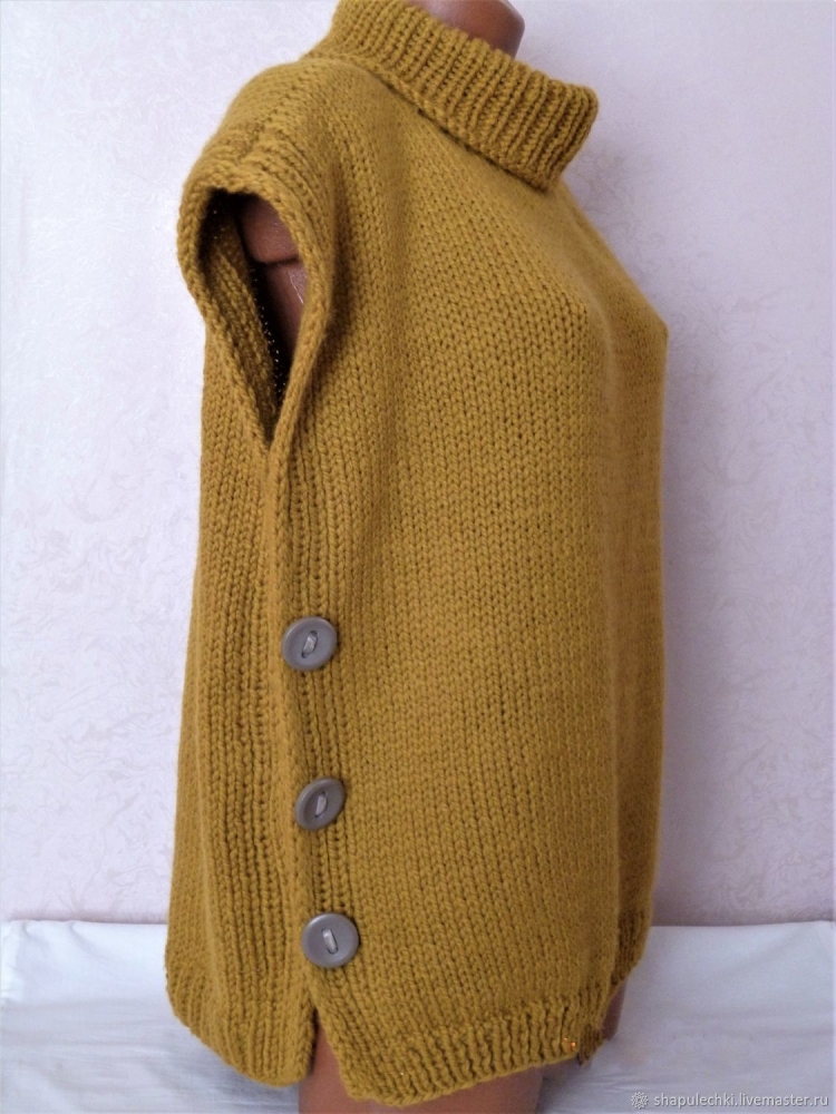 Жилет-пончо оверсайз