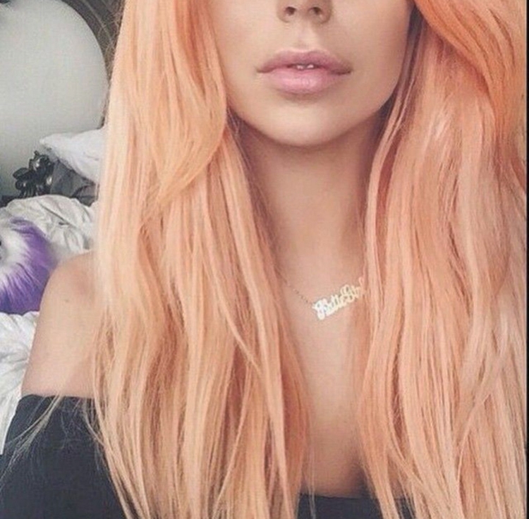 Волосы персиковый блонд