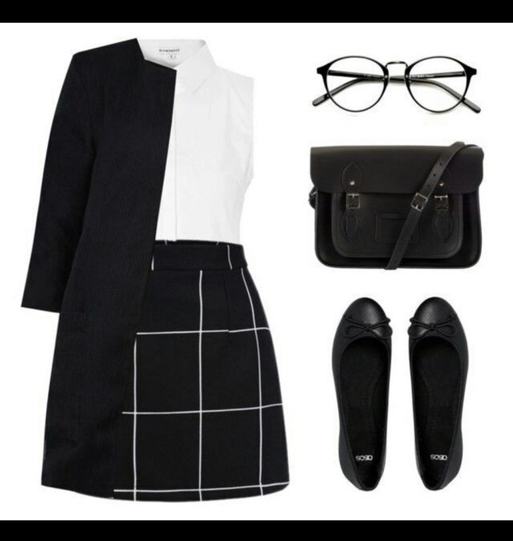 Стильный школьный лук