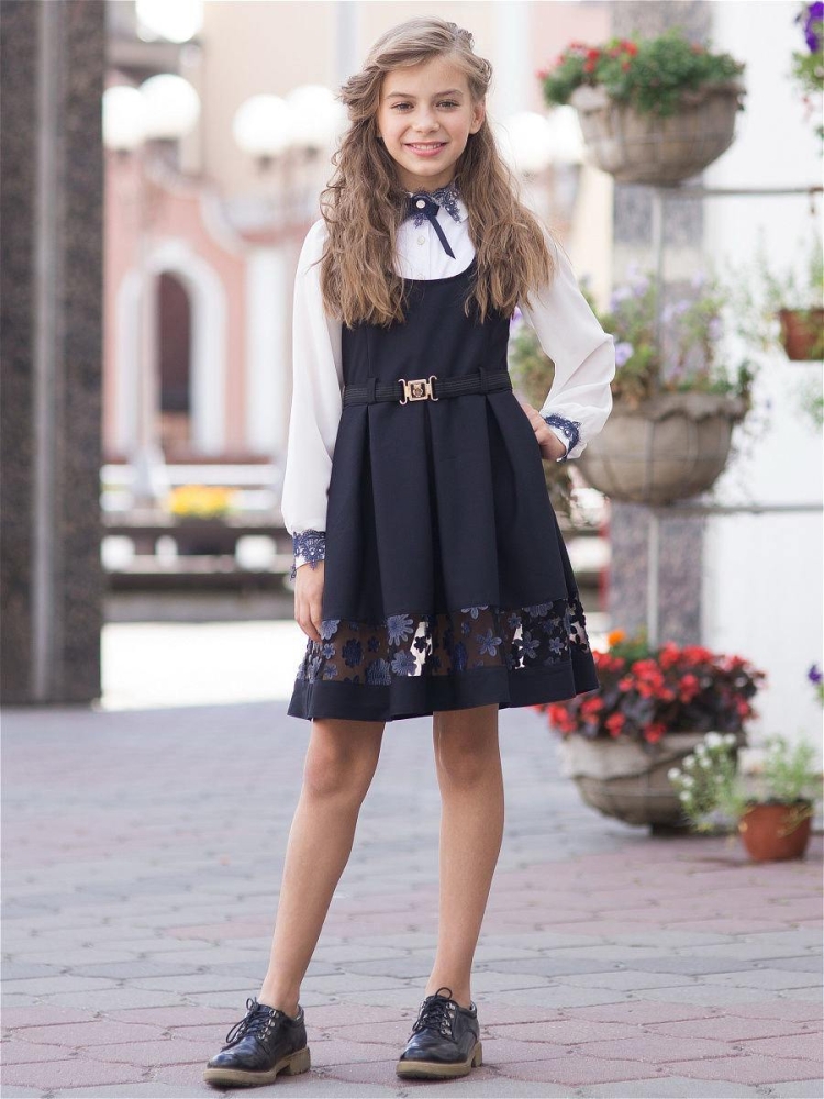 Стильная одежда для школы для девочек