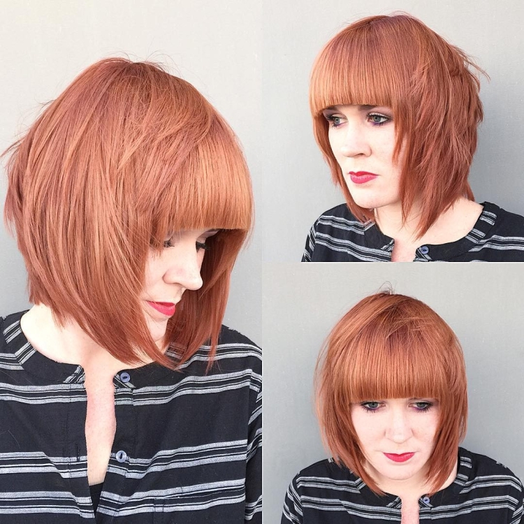 Косое каре градуированное