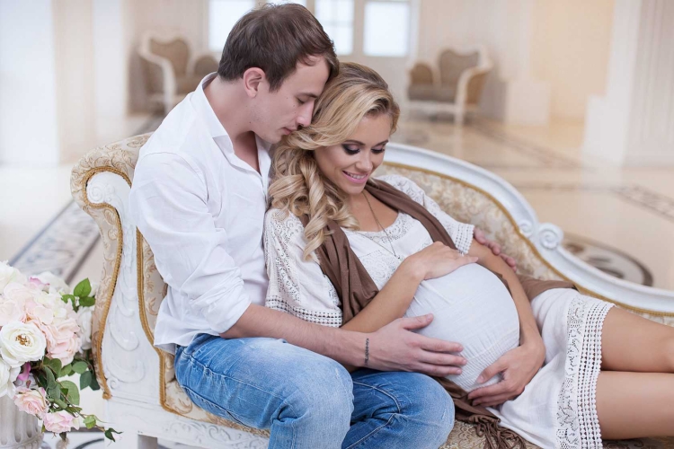 Фотосессия беременности с мужем