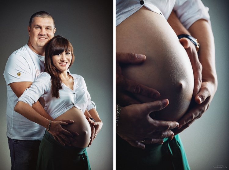 Фотосессия беременности с мужем