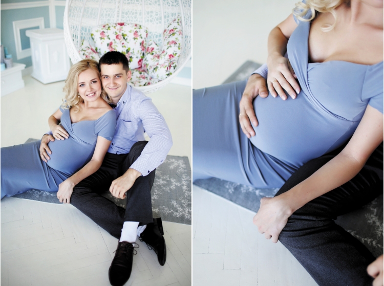 Фотосессия беременной с мужем