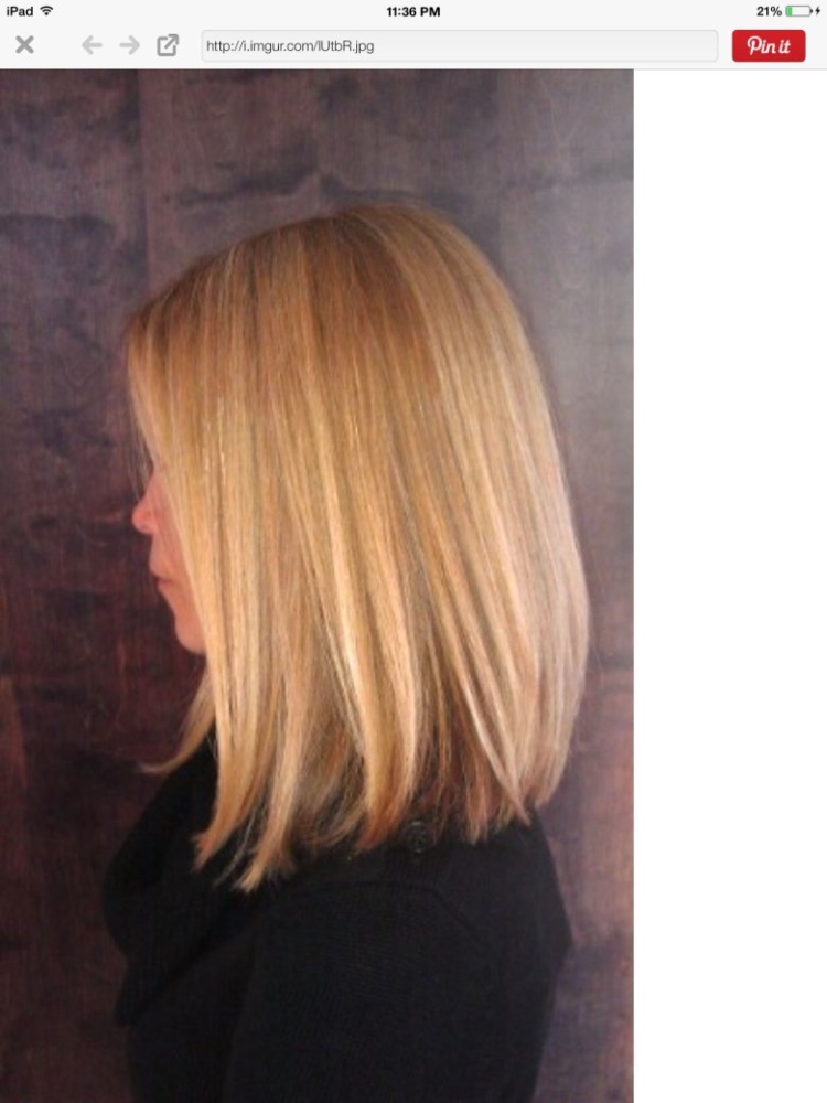 Длинный Лонг Боб блонд