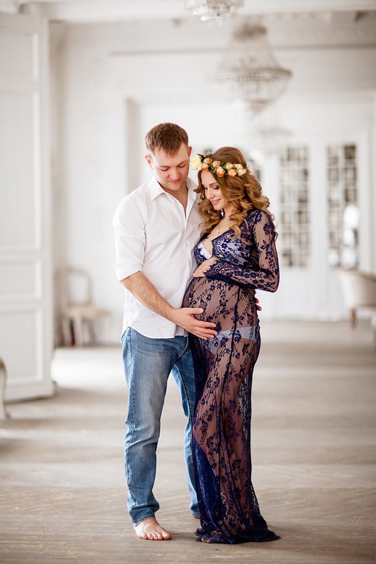Беременная фотосессия с мужем