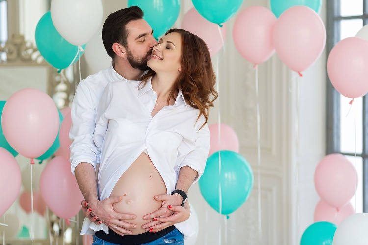 Фотосессия беременных с мужем