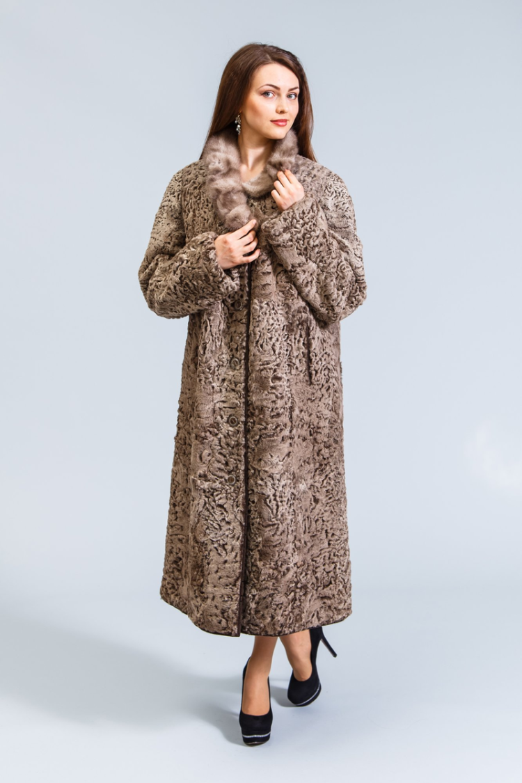 Шубы из каракульчи для полных женщин