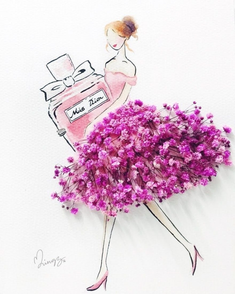 Стильные рисунки цветов