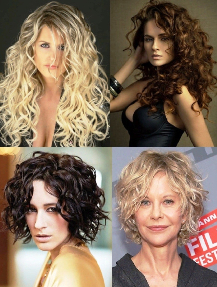 Каскадна курявые волосы