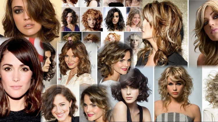 Современные стрижки на средние вьющиеся волосы