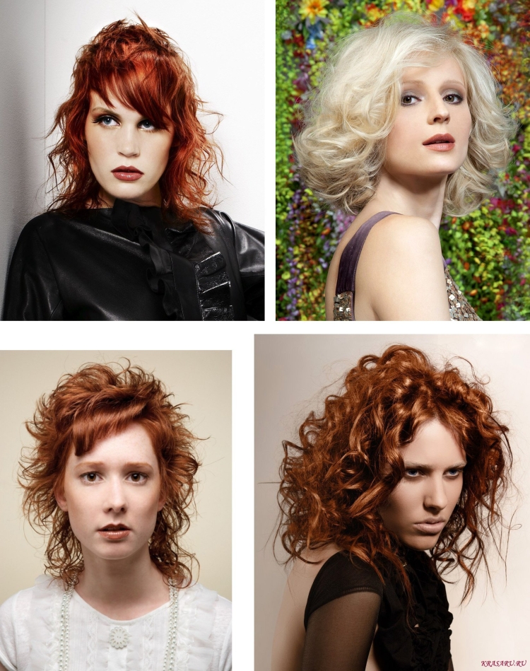 Каскад на кудрявые волосы