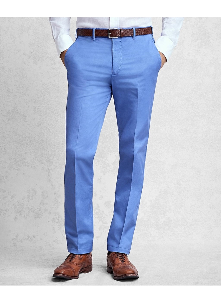 Голубые брюки мужские сочетание