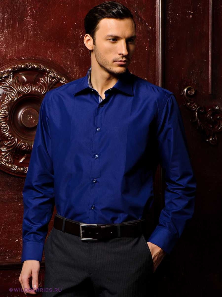 Синяя рубашка