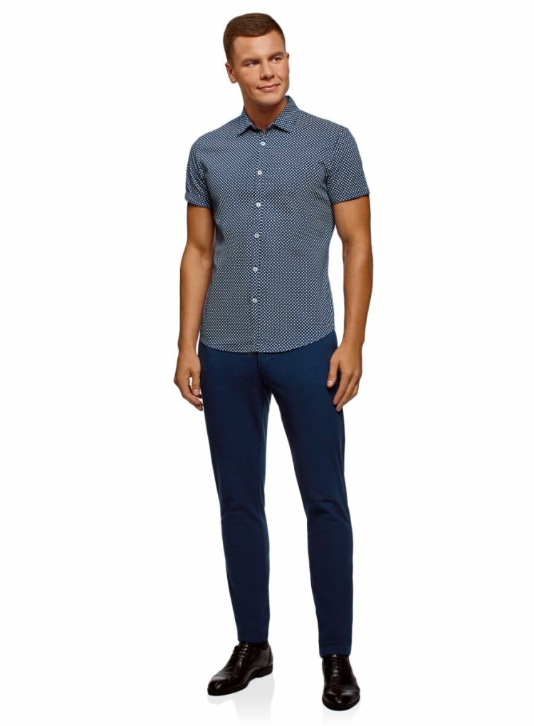 Синие брюки мужские