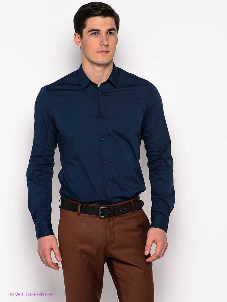 Коричневые штаны с рубашкой