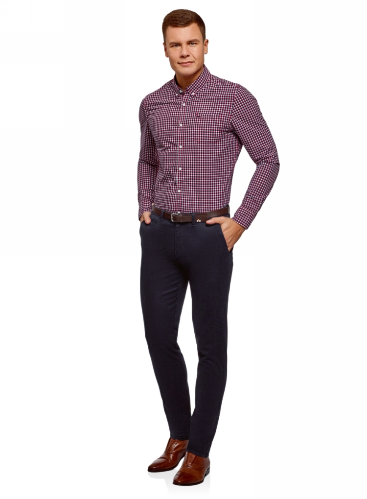 Брюки мужские вельветовые oodji