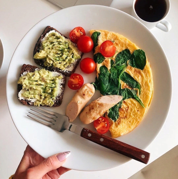 Скрэмбл ресторанная подача