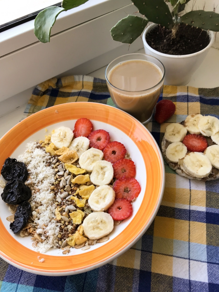 Красивый полезный завтрак