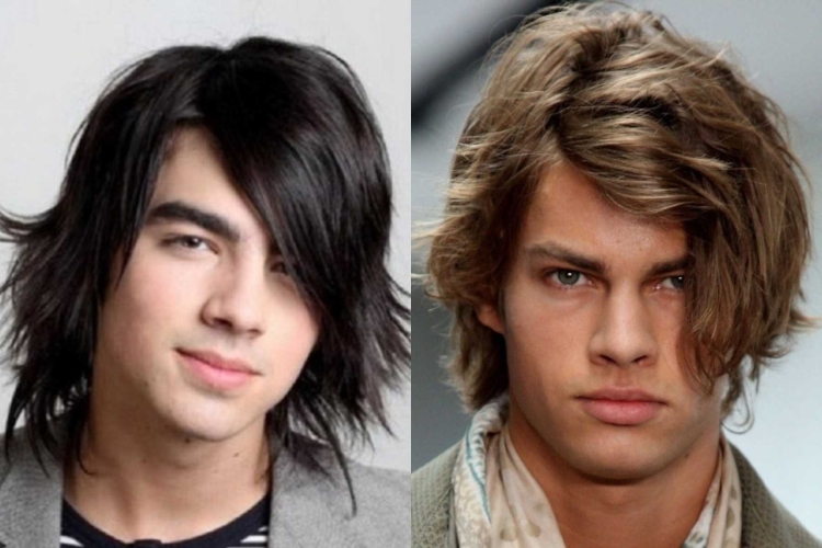 Каскад на средние волосы мужские