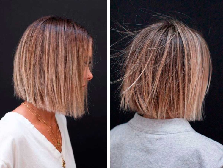 Стрижка Боб на средние волосы 2022