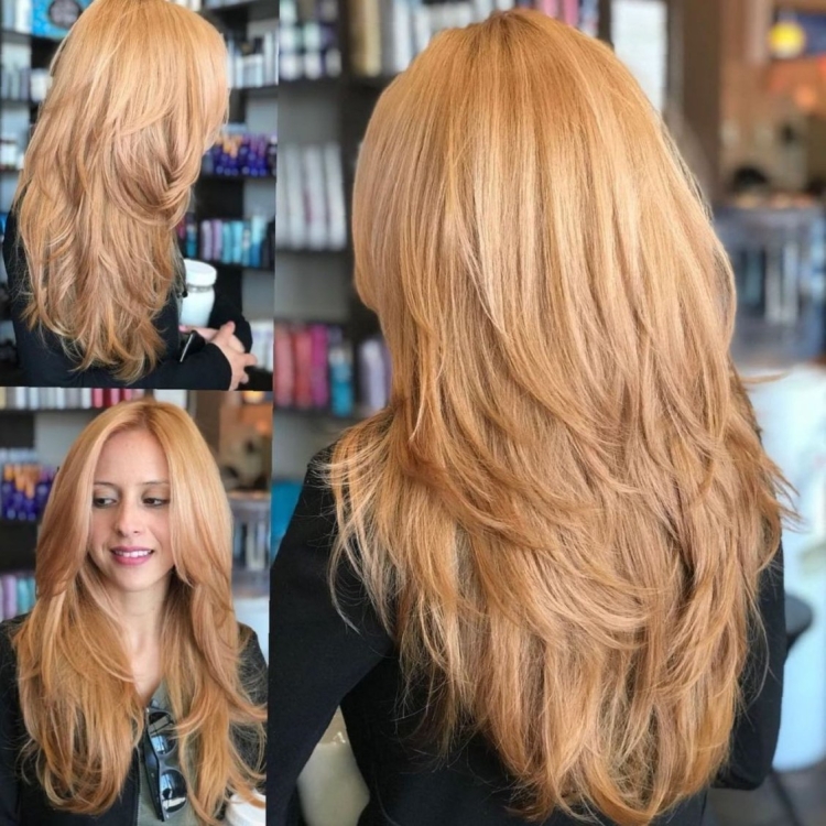 Стрижка градуированный Каскад и Лисий хвост