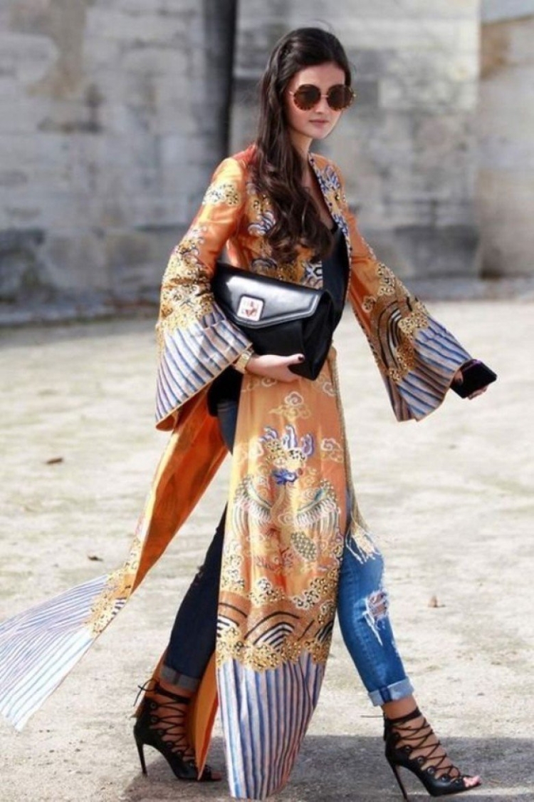 Кимоно Street Style