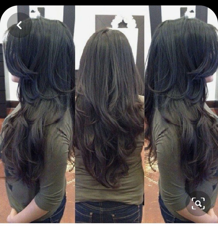 Стрижка Каскад на очень длинные волосы