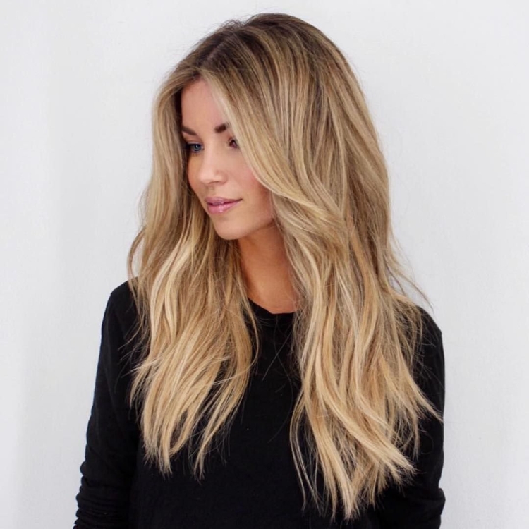 Стрижка Шегги на длинные прямые волосы