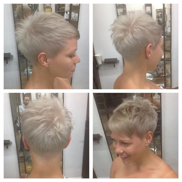 Пикси стрижка женская вид со всех сторон