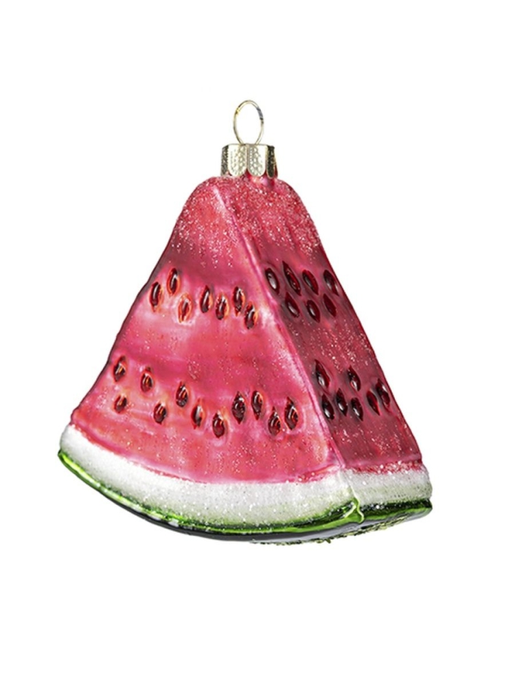 Новогодние игрушки Арбуз стекло