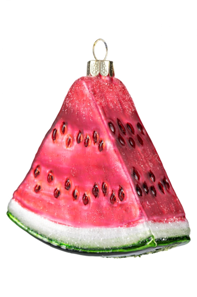 Долька арбуза (стекло) 8х2,5х8 см glt536