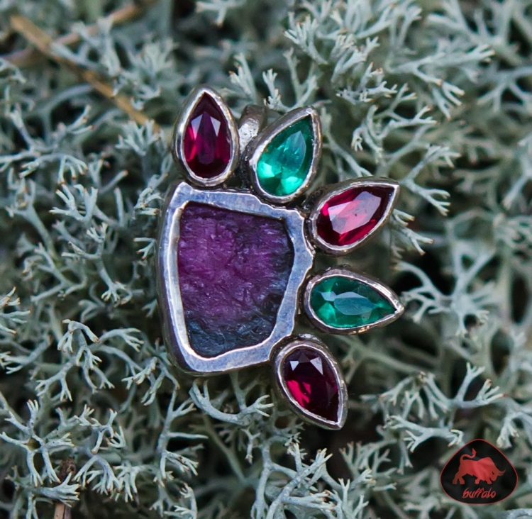 Арбузный турмалин украшения