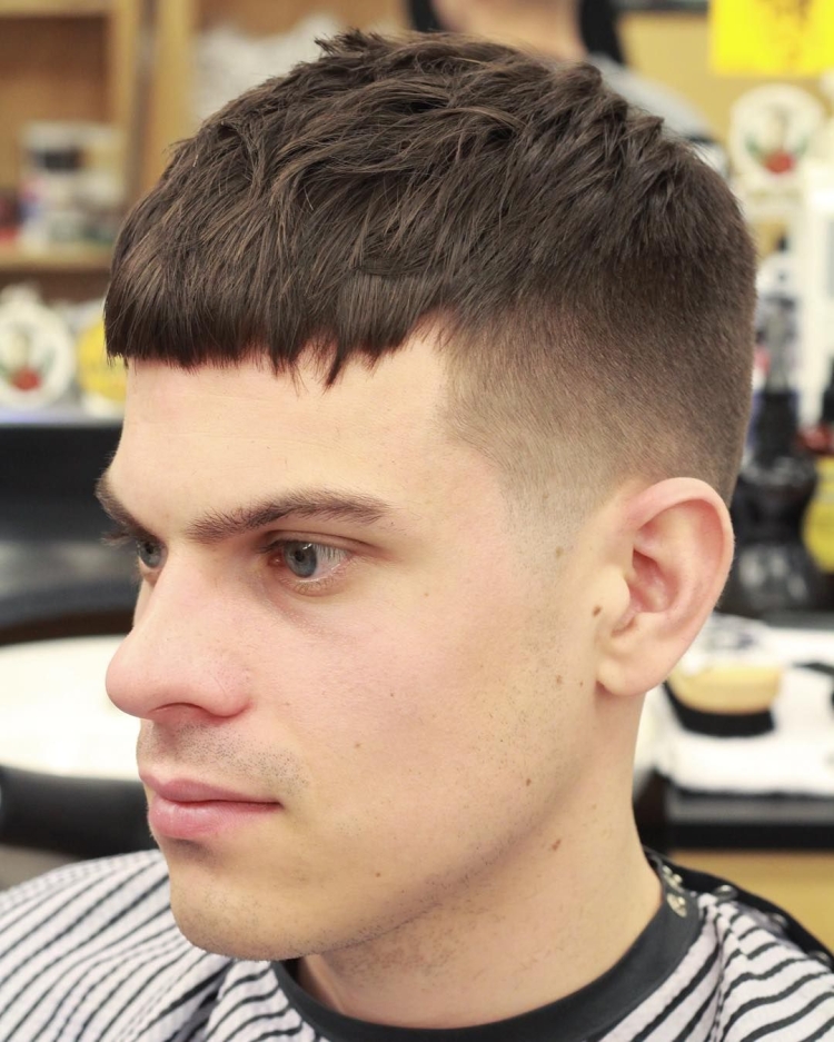 Мужская стрижка шапочка с плавным переходом