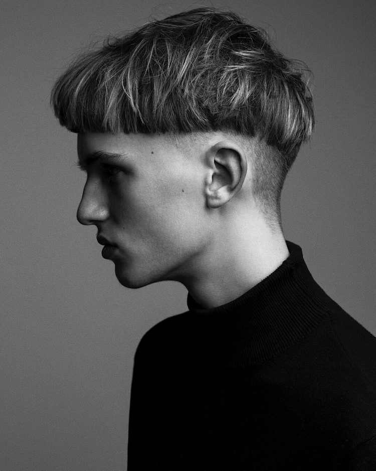 Bowl Cut men стрижка