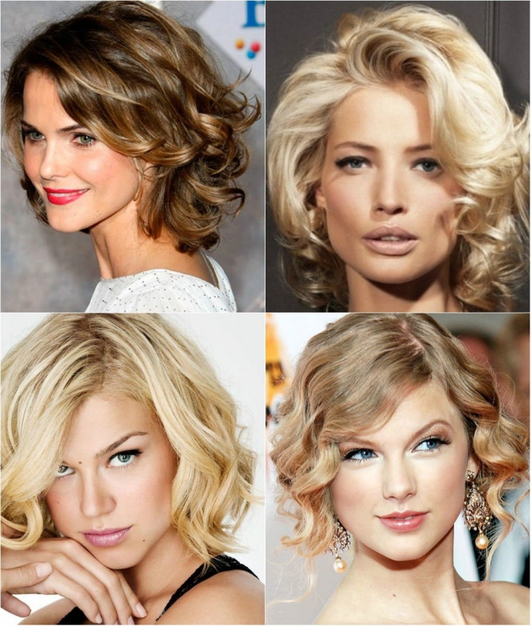 Прическа крупные Локоны на средние волосы