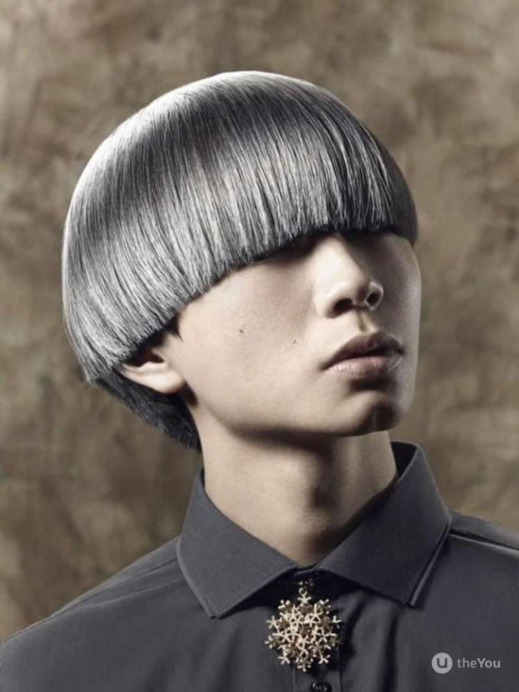 Прическа под горшок