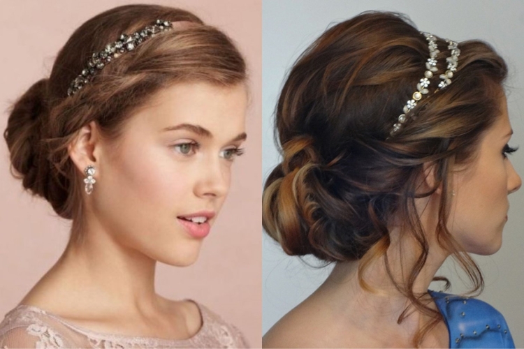 Прическа в греческом стиле на средние волосы