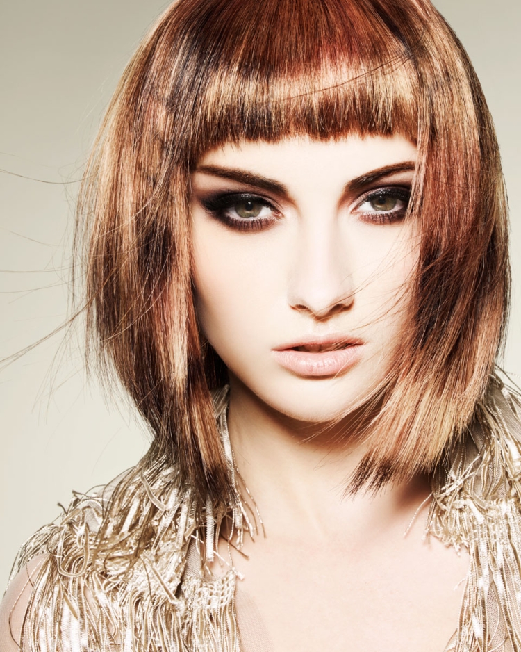 Короткие челки на средние волосы