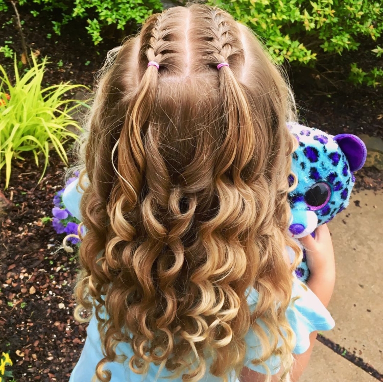Детские причёски на длинные волосы