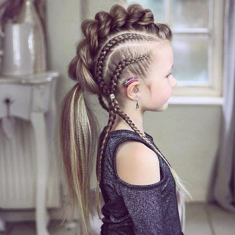 Детские причёски на длинные волосы