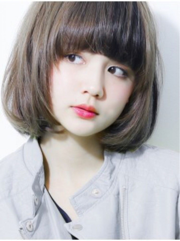 Азиатское каре с челкой