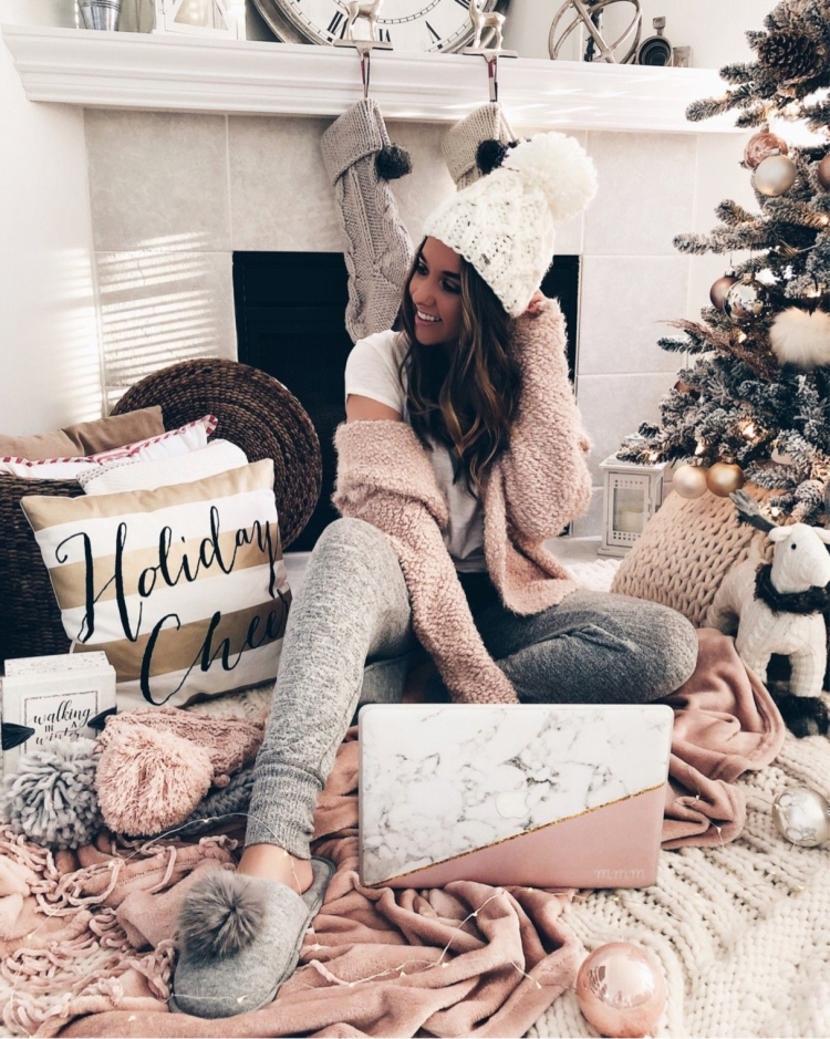 Новогодняя фотосессия в домашнем стиле