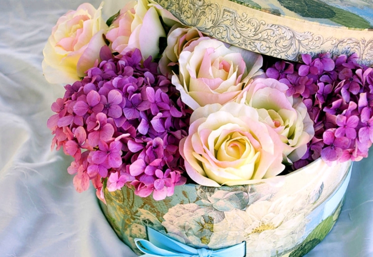 Нежные гортензии с днем рождения