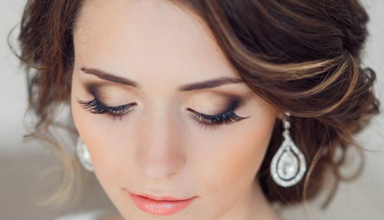 Макияж свадебный нежный для карих глаз