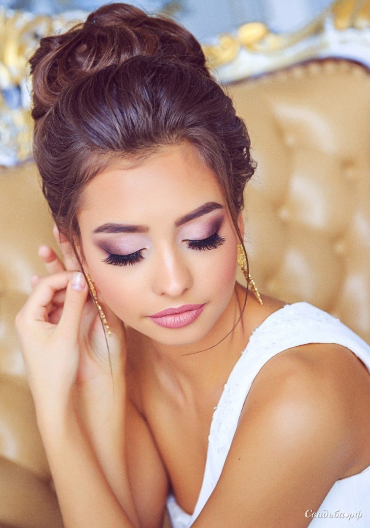 Шикарный свадебный макияж