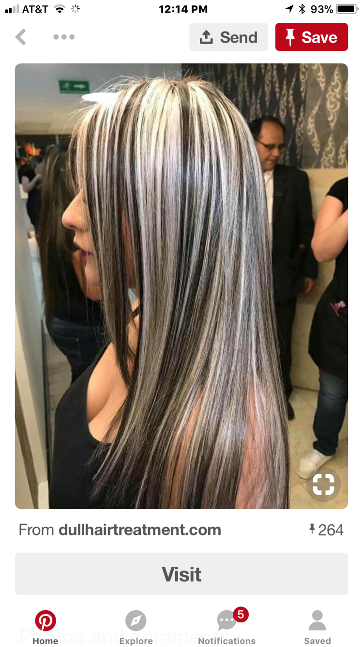 Милирование на черныы воло