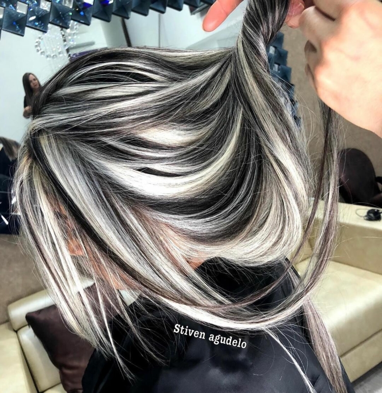 Черное мелирование