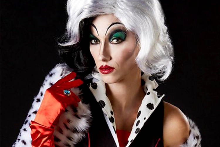 Макияж Круэлла де Виль Девиль грим