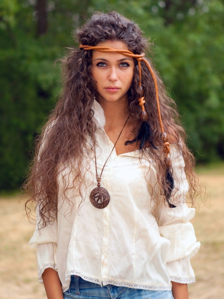 Хиппи Шик прическа